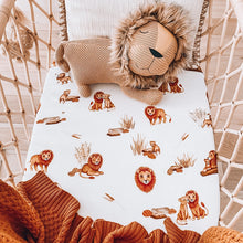 Load image into Gallery viewer, LION BASSINET SHEET/CHANGE PAD COVER