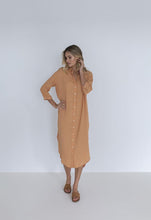 Load image into Gallery viewer, MELODY SHIRT DRESS - CAMEL